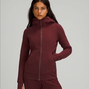 Lululemon Scuba Hoodie Fleece Red Merlot